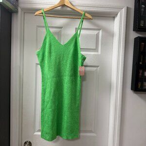Almost Famous bright green ribbed knitted tank dress New With Tags size 2X
